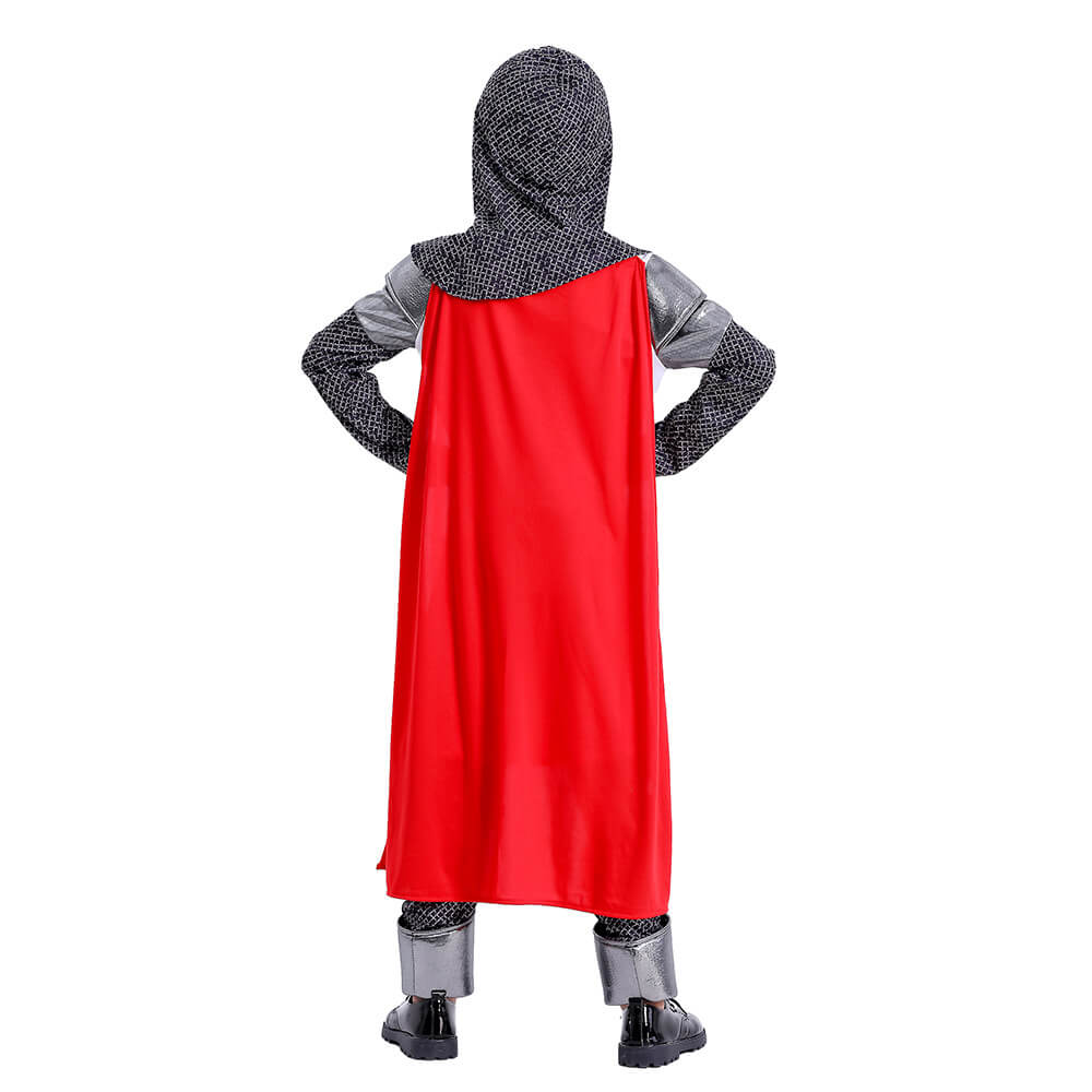 Boys Knight Templar Crusades Kids Halloween Cosplay Party Costume