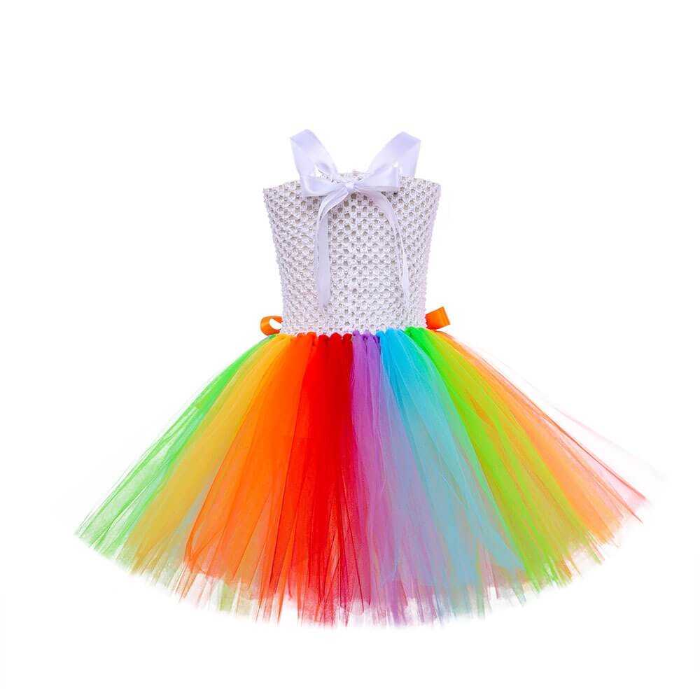 Little Girls Circus Clown Dress Halloween School Cosplay Party Costume