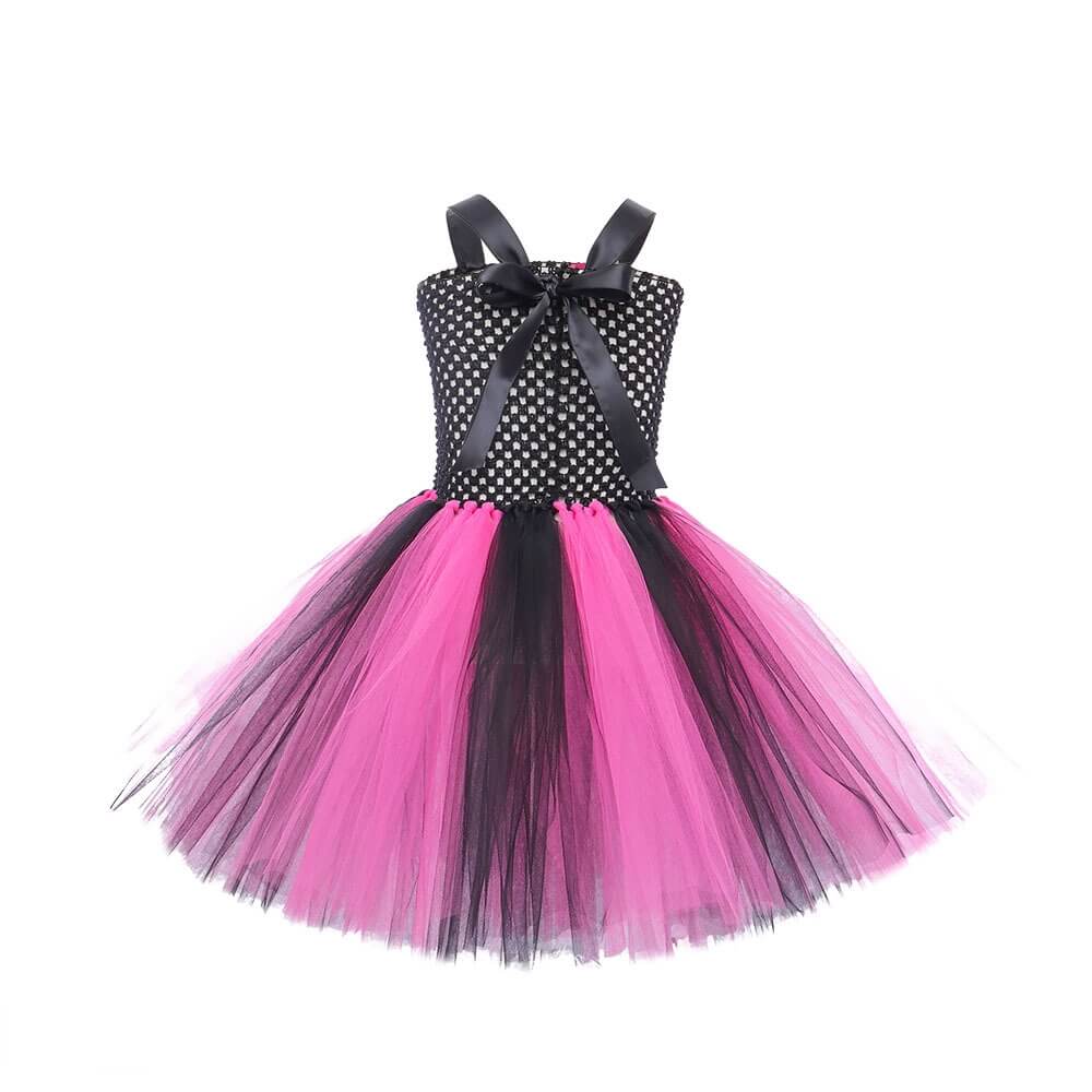 Little Girls Corpse Skeleton Bride Dress Halloween Cosplay Costume