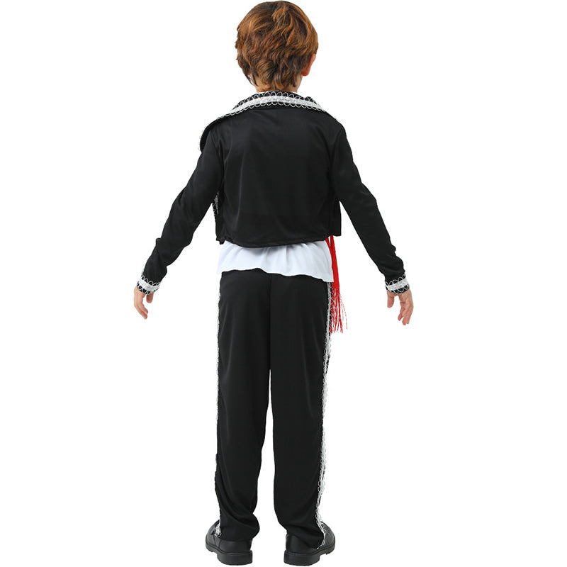 Mexican Boy Traditional Clothing Kids Halloween Cosplay Party Costume