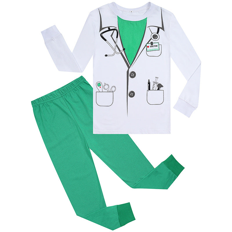 Little Boys Doctor Kids Halloween School Play Cosplay Party Costume