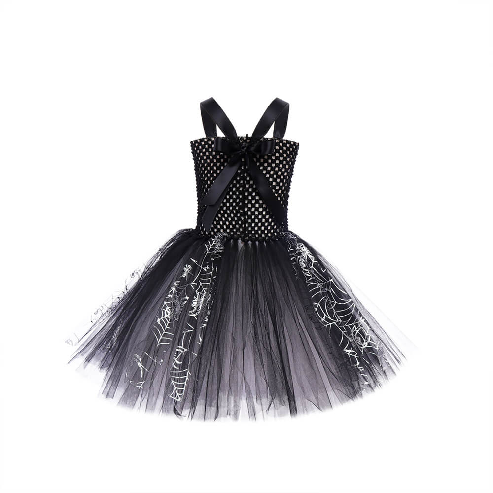 Little Girls Witch Dress Kids Halloween School Cosplay Party Costume