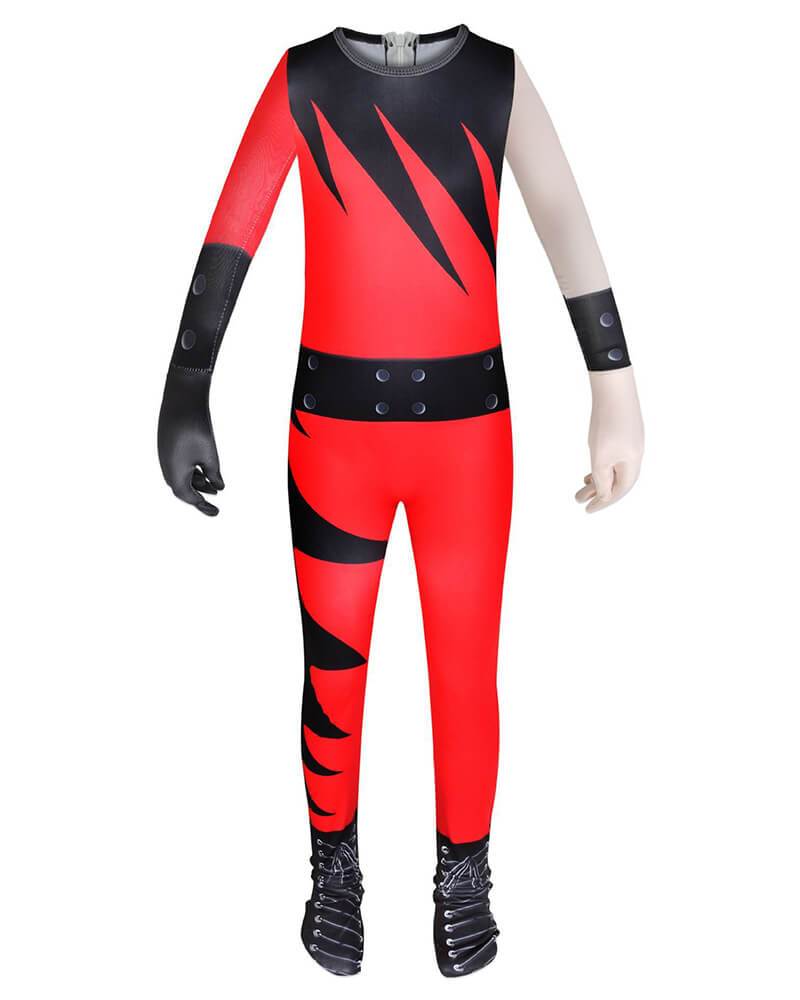 Boys Kane Pro Wrestler Kids Halloween Cosplay Party Costume
