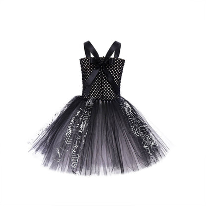 Little Girls Witch Dress Kids Halloween School Cosplay Party Costume