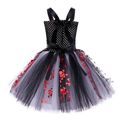Little Girls Pirate Dress Kids Halloween School Cosplay Party Costume